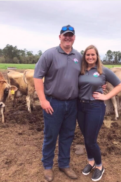 Hawthorne Creek Creamery owners Kevin and Shelby Lussier
